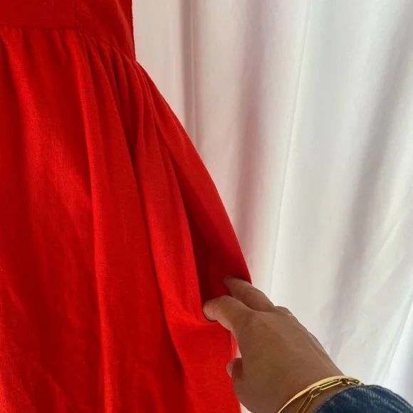 Christian Lacroix Linen Midi Dress - Picture 3 of 6